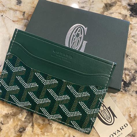 goyard green wallet|goyard wallet men green.